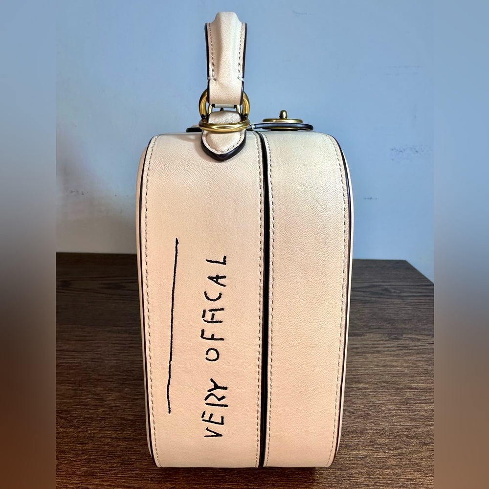 S⭕️LD‼️Coach X Jean Michel Basquiat Square Bag in Ivory - Picture 4 of 12